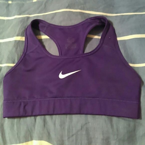 Nike Dri-Fit Sports Bra Purple/White XS Like‎ New!  FINAL PRICE - Picture 1 of 5